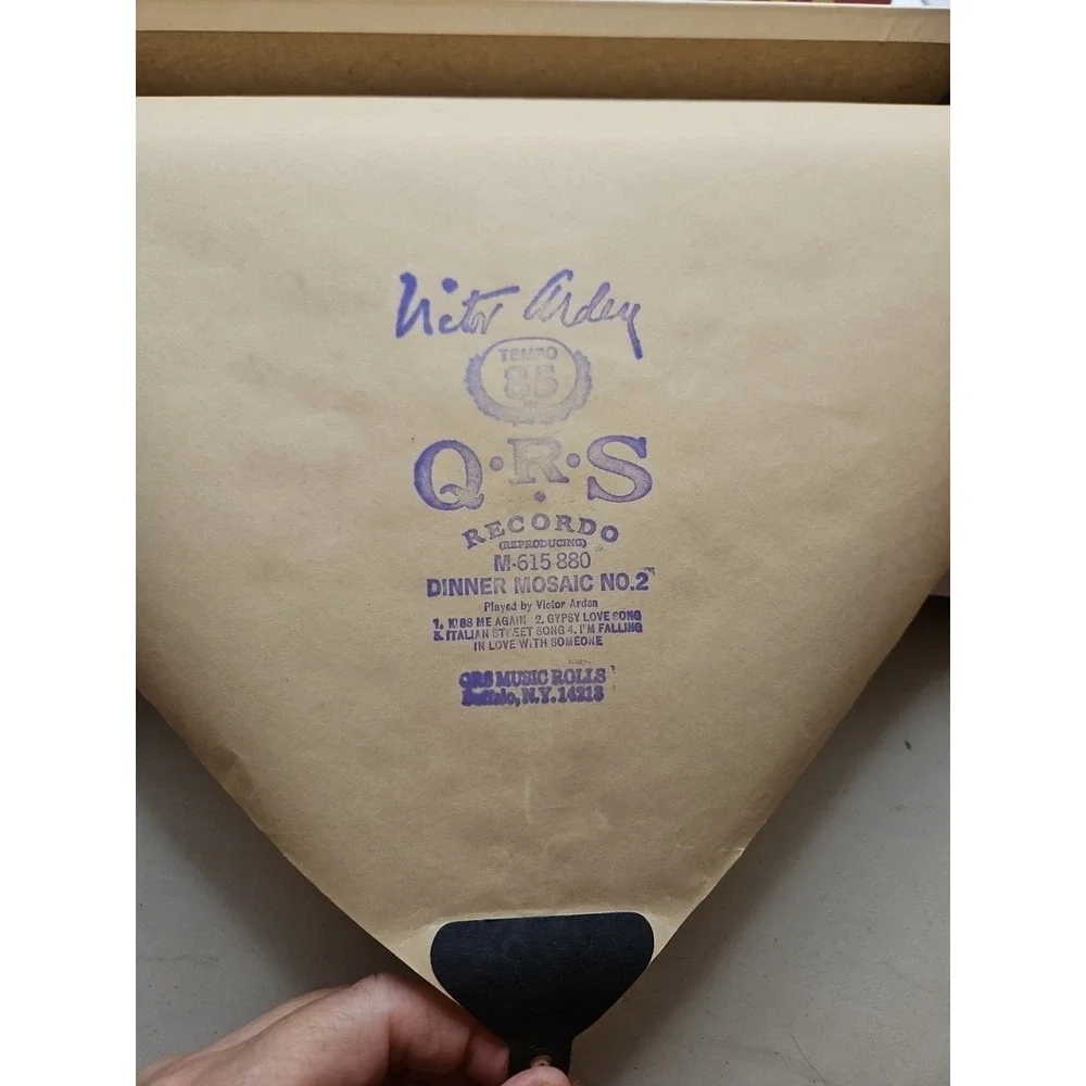 QRS Recordo Player Piano Roll / DINNER MOSAIC #2 M615-880
